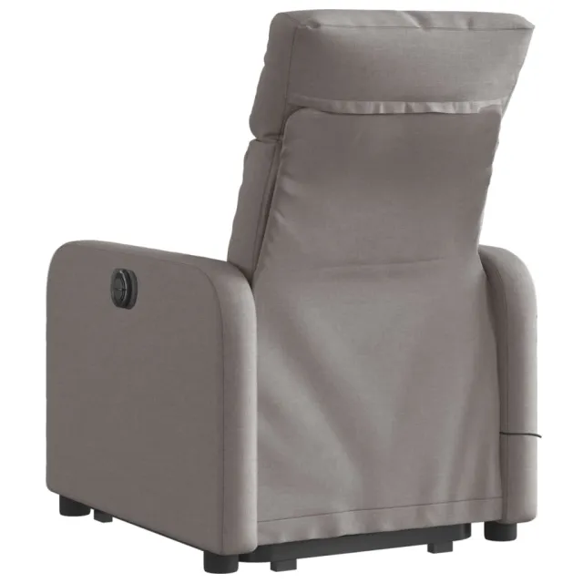 Fauteuil inclinable de massage Taupe Tissu