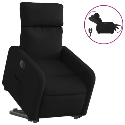 Fauteuil inclinable électrique noir tissu 2