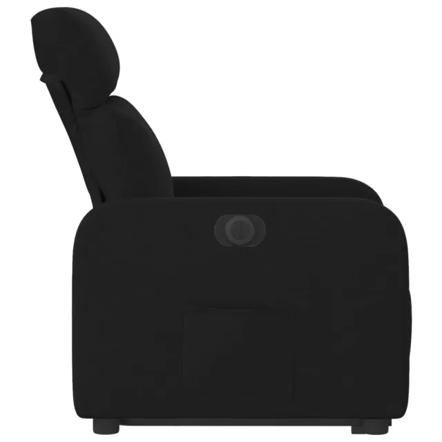 Fauteuil inclinable électrique noir tissu