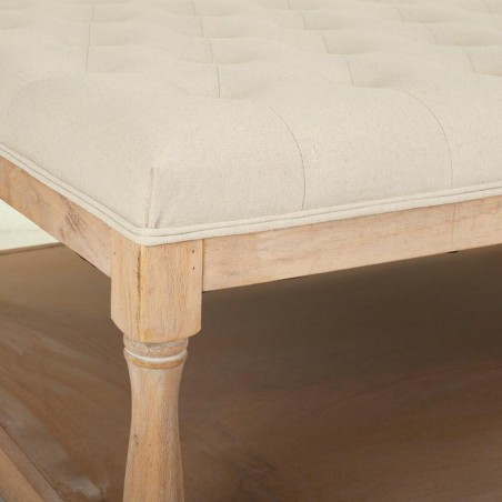 Banquette Alexandra House Living Crème Caoutchouc Bois 78 x 48 x 110