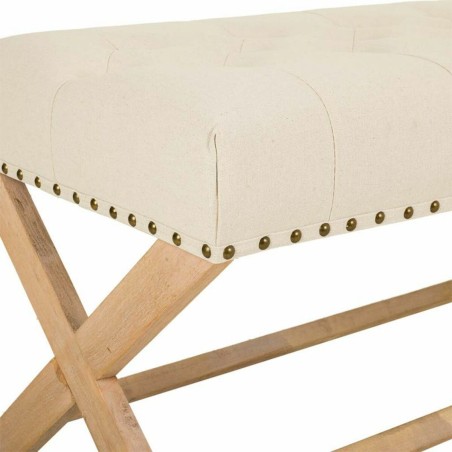 Kruk Alexandra House Living Crème Rubber Hout 46 x 45 x 130 cm