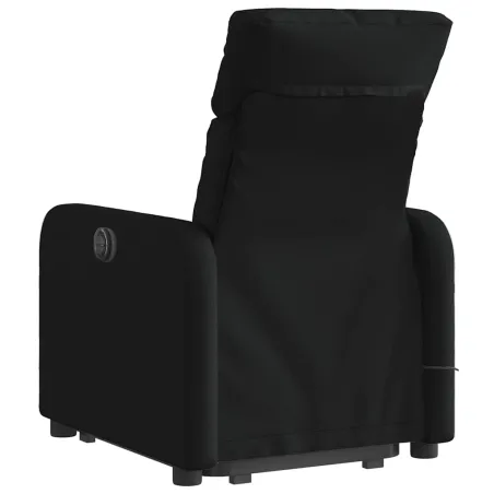 Fauteuil inclinable de massage électrique Noir Tissu
