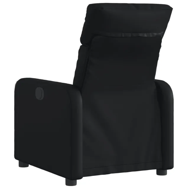 Fauteuil inclinable électrique Noir Similicuir