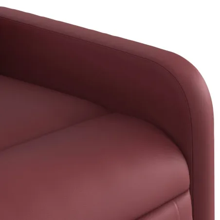 Fauteuil inclinable électrique Rouge bordeaux Similicuir