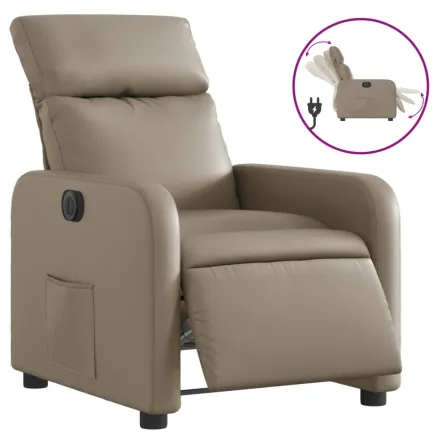 Fauteuil inclinable électrique Cappuccino Similicuir 2