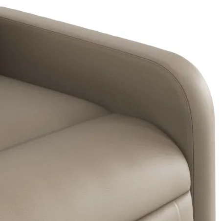 Fauteuil de massage inclinable électrique cappuccino similicuir