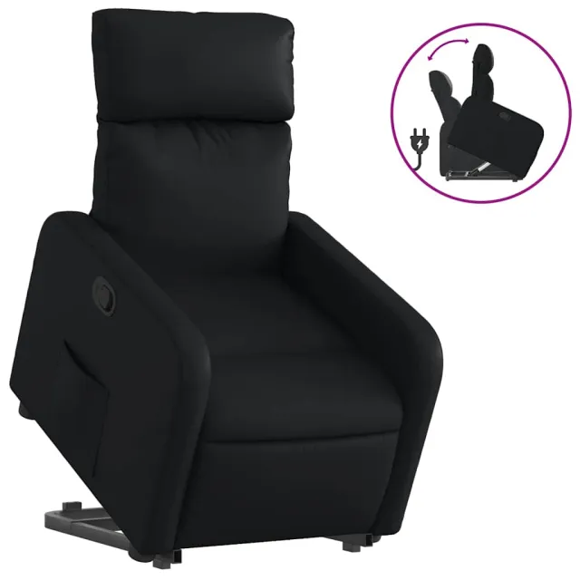 Fauteuil inclinable Noir Similicuir