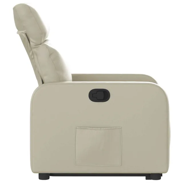 Fauteuil inclinable Crème Similicuir