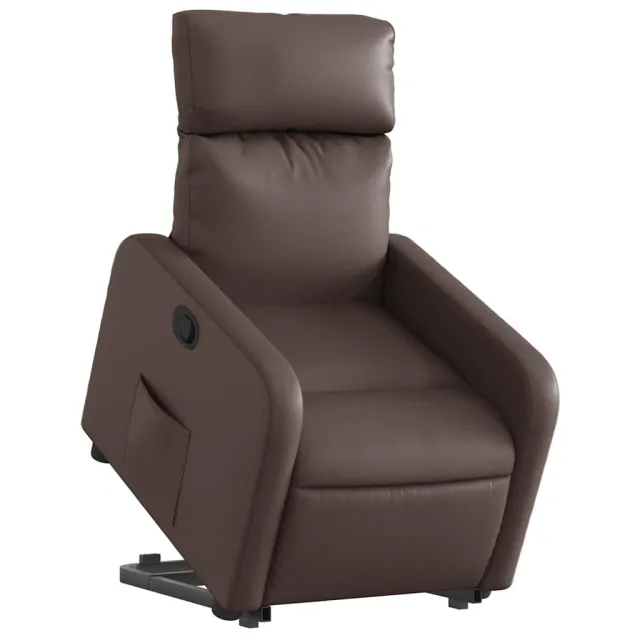 Fauteuil inclinable marron similicuir