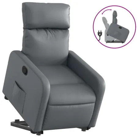 Fauteuil inclinable Gris Similicuir