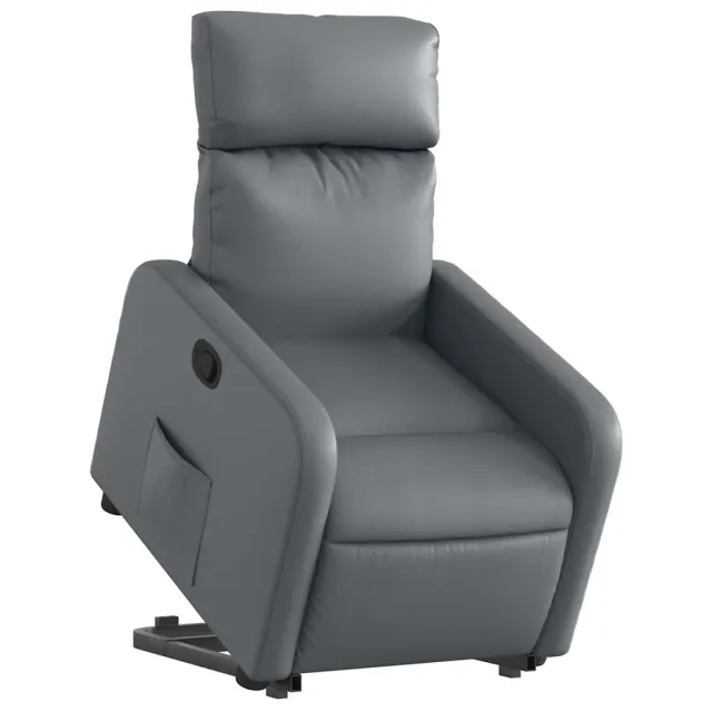 Fauteuil inclinable Gris Similicuir