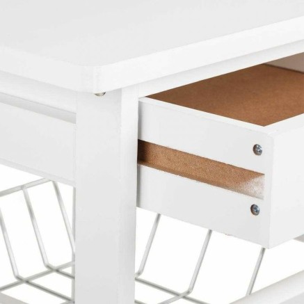 Carro de Cocina Alexandra House Living Blanco 37 x 82 x 40 cm 2