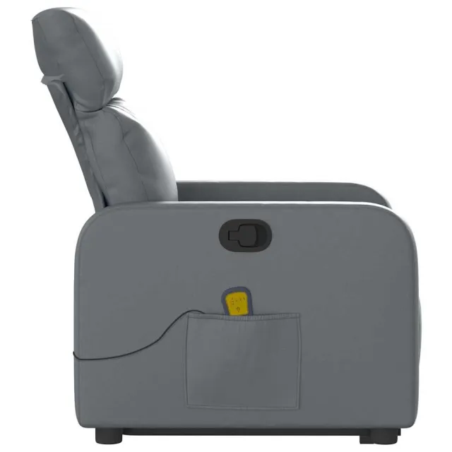 Fauteuil inclinable de massage Gris Similicuir