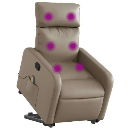 Fauteuil inclinable de massage Cappuccino Similicuir