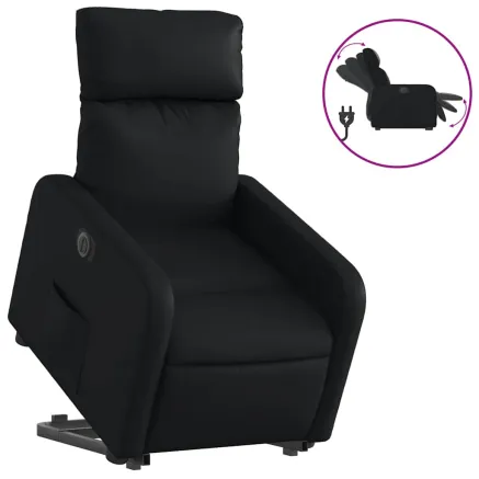 Fauteuil inclinable électrique noir similicuir 2