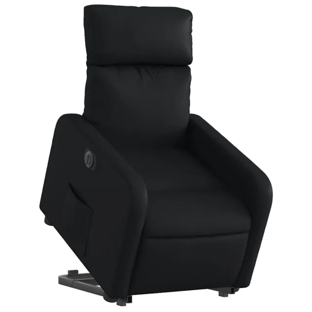 Fauteuil inclinable électrique noir similicuir