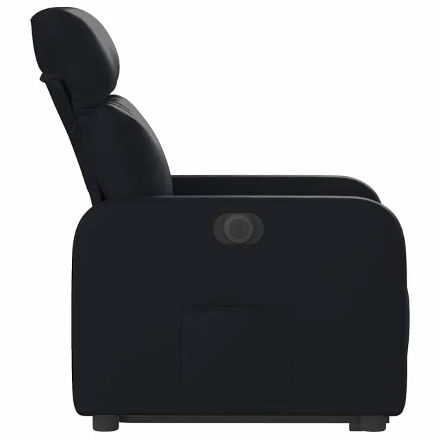 Fauteuil inclinable électrique noir similicuir
