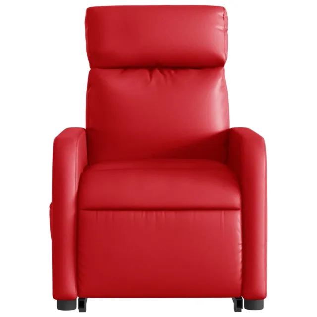 Fauteuil inclinable électrique rouge similicuir