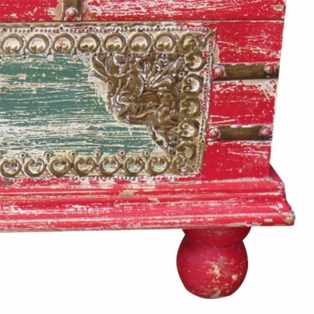 Baule Alexandra House Living Rosso Legno di mango 28 x 27 x 50 cm Stil