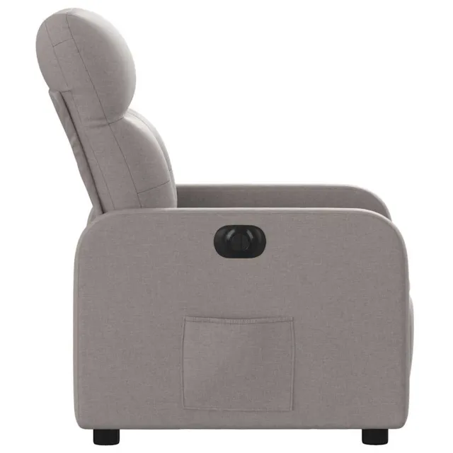 Fauteuil inclinable électrique Taupe Tissu