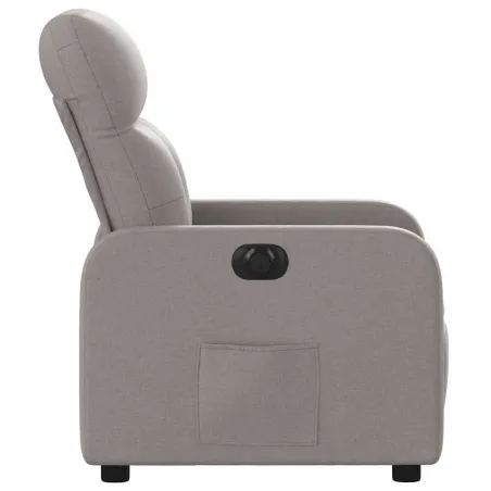 Fauteuil inclinable électrique Taupe Tissu