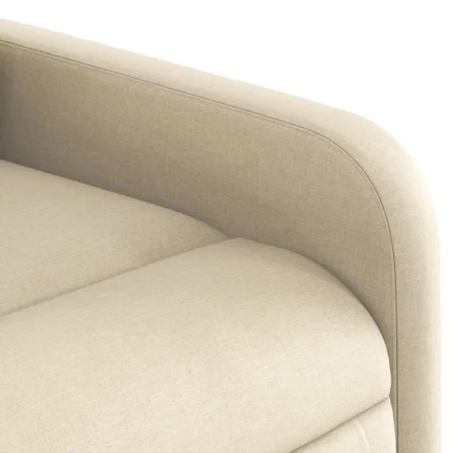 Fauteuil inclinable électrique Crème Tissu
