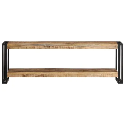 Meuble TV 120x30x40 cm Bois de manguier brut 2