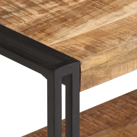 Meuble TV 120x30x40 cm Bois de manguier brut