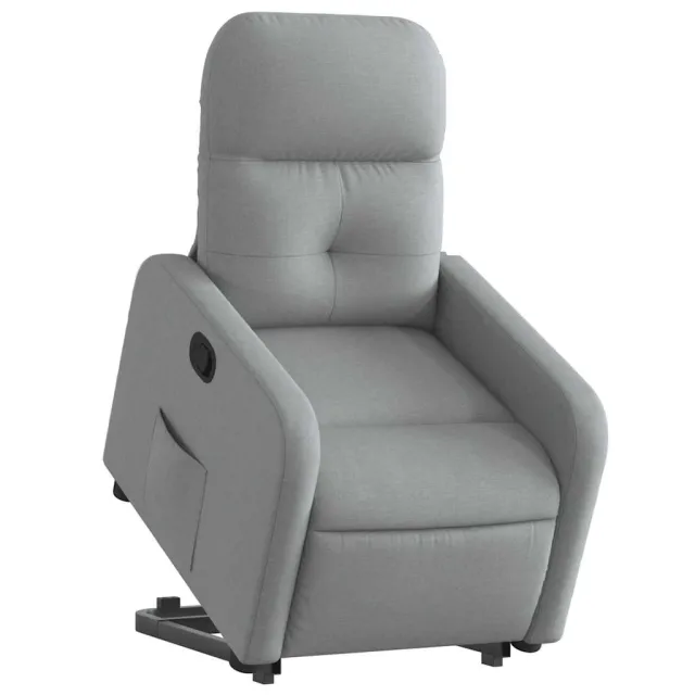 Fauteuil inclinable Gris clair Tissu