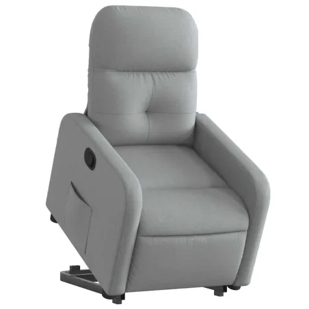 Fauteuil inclinable Gris clair Tissu