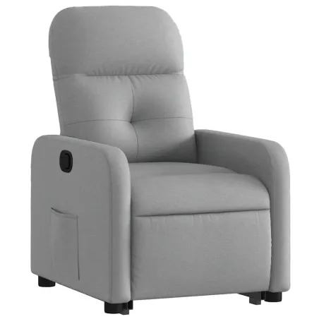 Fauteuil inclinable Gris clair Tissu