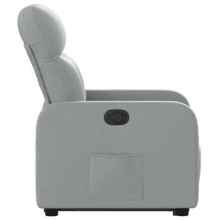 Fauteuil inclinable Gris clair Tissu