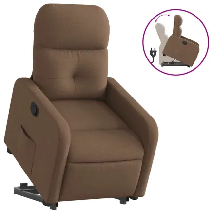 Fauteuil inclinable Marron Tissu 2
