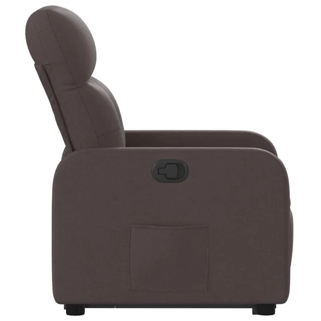 Fauteuil inclinable marron foncé tissu