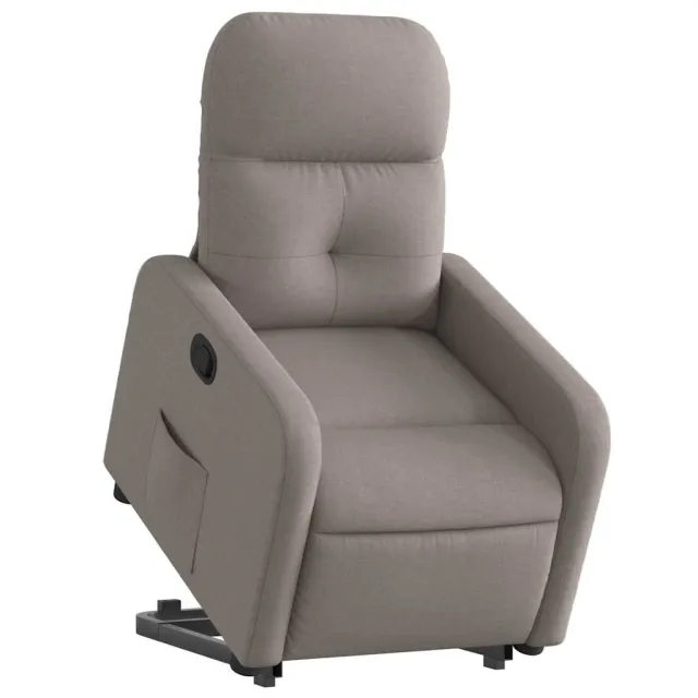 Fauteuil inclinable taupe tissu