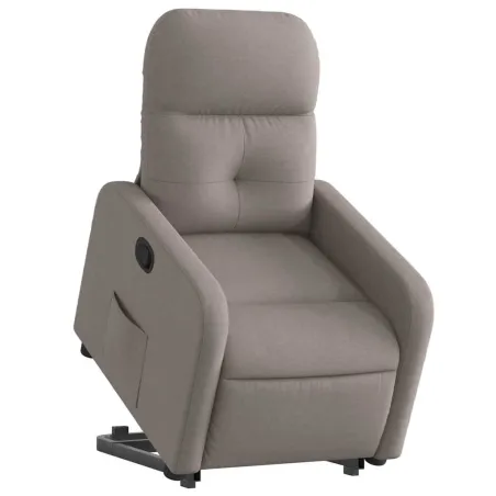 Fauteuil inclinable taupe tissu