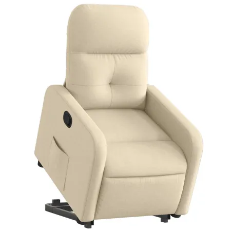 Fauteuil inclinable Crème Tissu