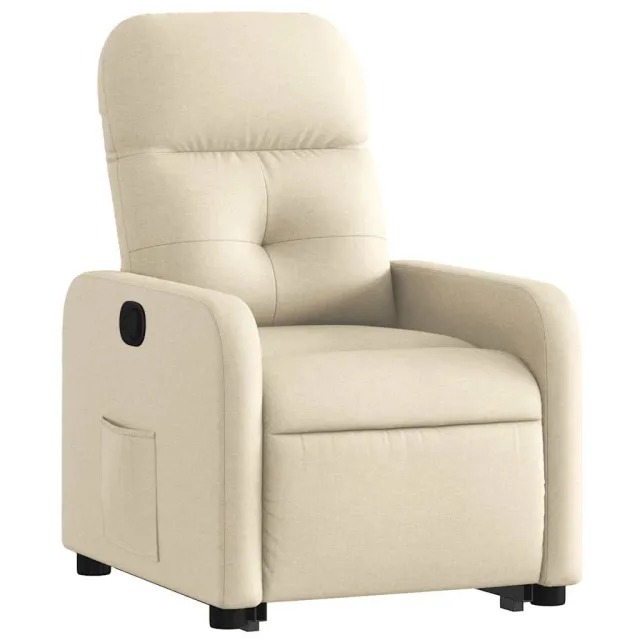 Fauteuil inclinable Crème Tissu