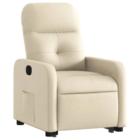 Fauteuil inclinable Crème Tissu