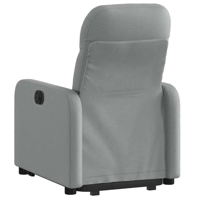 Fauteuil inclinable électrique gris clair tissu