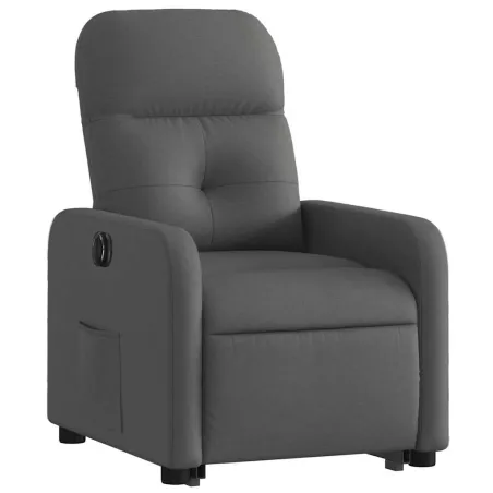 Fauteuil inclinable électrique gris foncé tissu