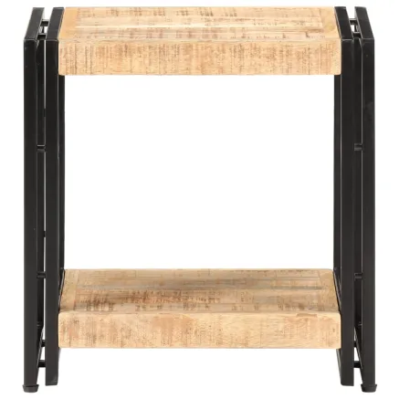 Table d'appoint 40x30x40 cm Bois de manguier brut 2