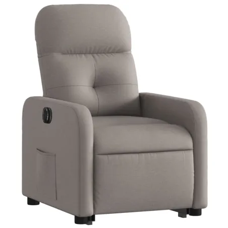 Fauteuil inclinable électrique taupe tissu