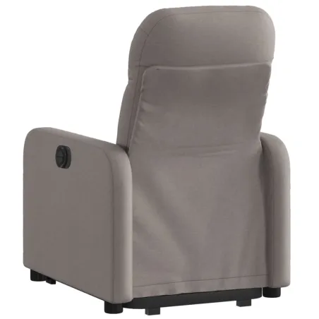 Fauteuil inclinable électrique taupe tissu
