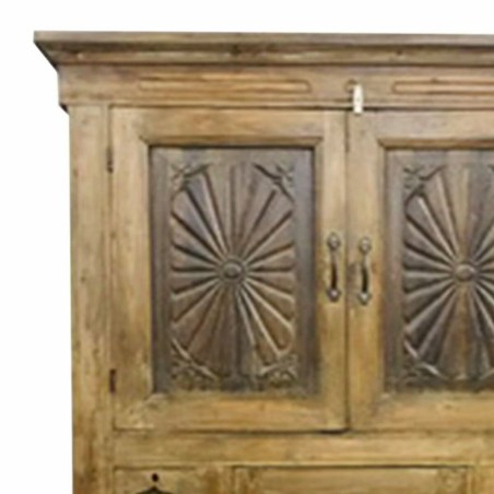 Armario Alexandra House Living Marrón Madera Reciclada 58 x 147 x 96