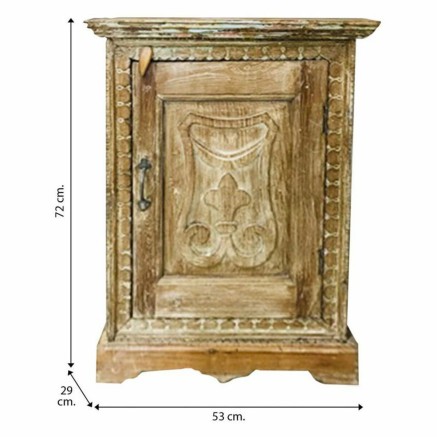 Comodino Alexandra House Living Marrone 29 x 72 x 53 cm 2