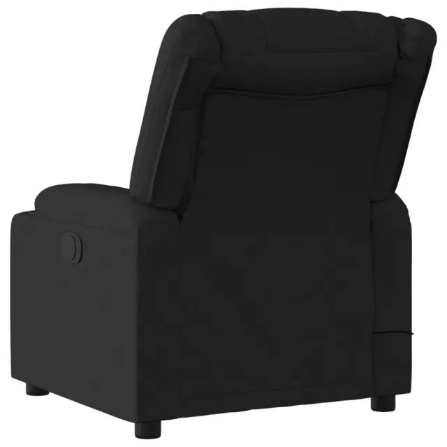 Fauteuil de massage inclinable noir tissu
