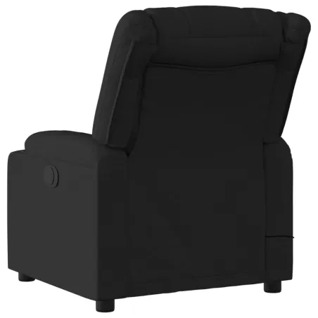 Fauteuil de massage inclinable noir tissu