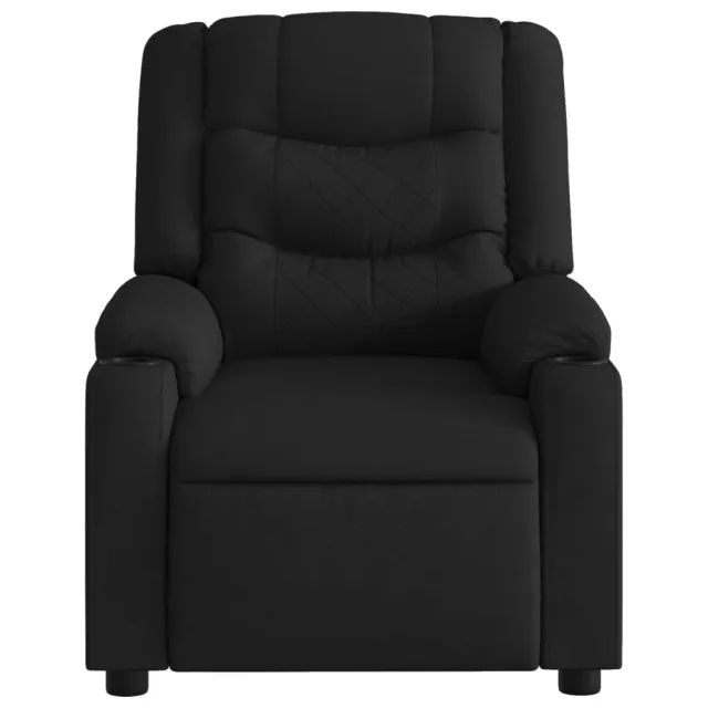 Fauteuil de massage inclinable noir tissu