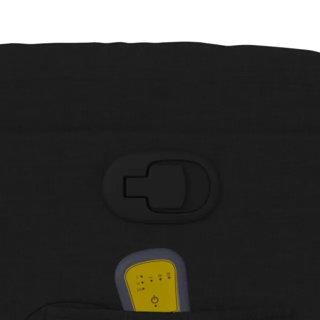 Fauteuil de massage inclinable noir tissu